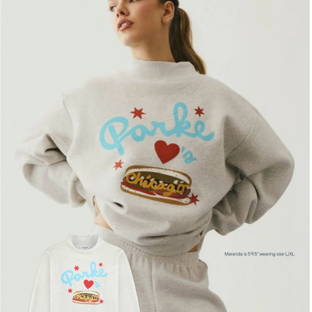 PARKE Chicago Graphic Mockneck. Size L/XL, NEW! - Picture 5 of 5
